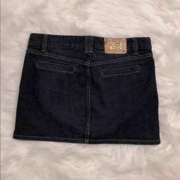 BEBE stretchy mini jeans skirt - Picture 1 of 4
